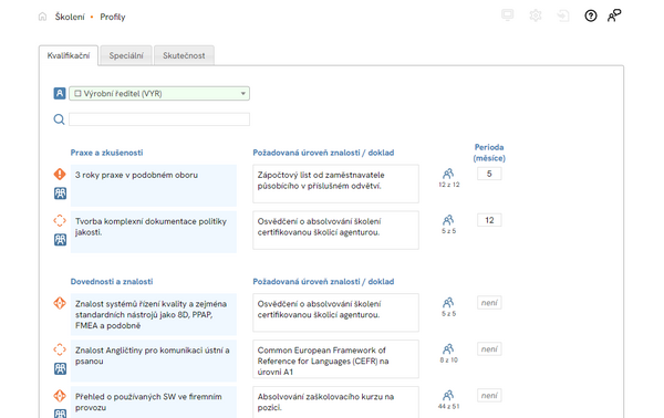 Správa kvalifikačních požadavků